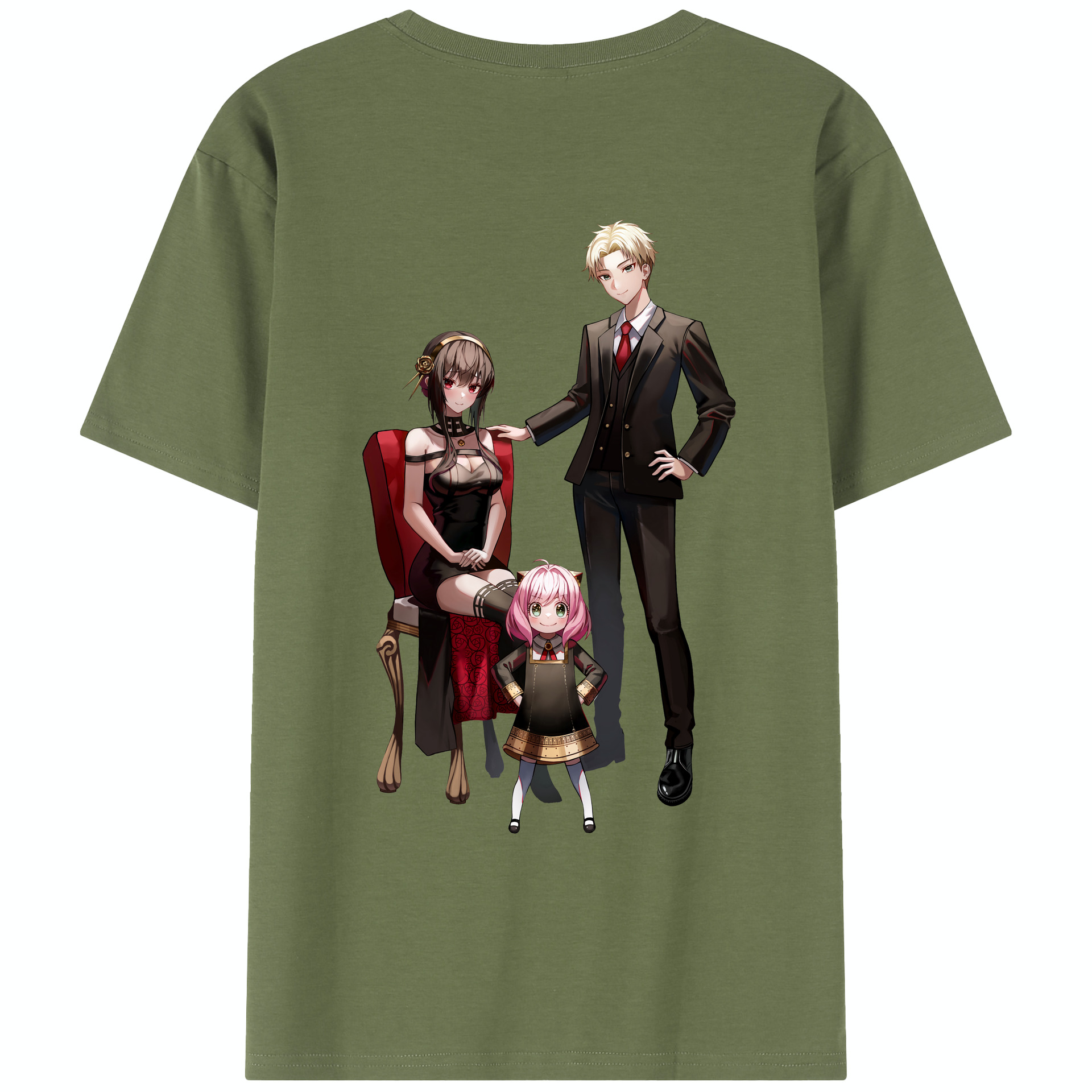 （画像用） SPY×FAMILY间谍家家酒 綿100％半袖Tシャツ（背面プリント）